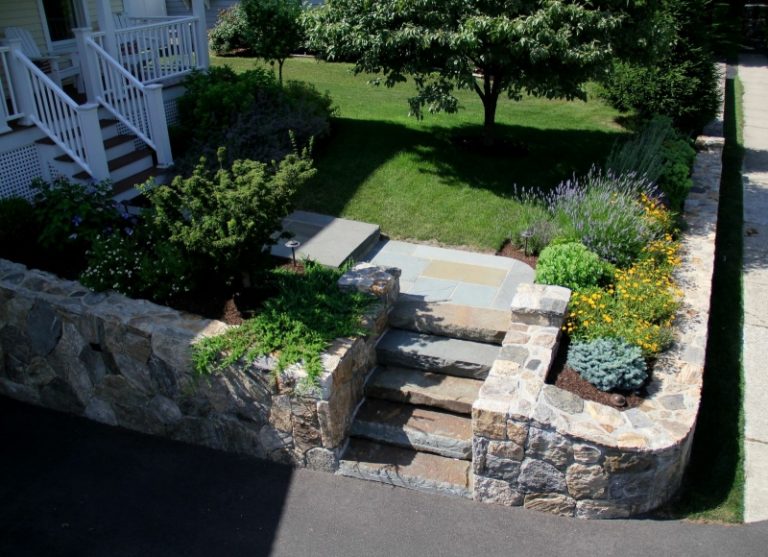 Front Entranceways Landscape Design Westport